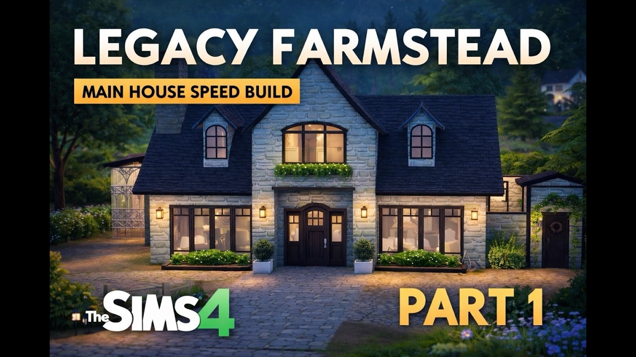 The Sims 4 Legacy Build 🌿 Part 1 | Multi-Generational Farmstead