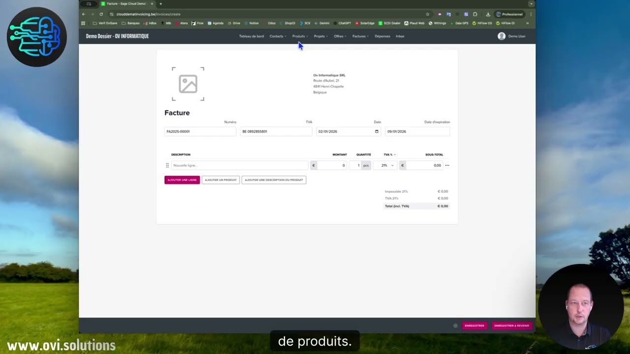 Créer et envoyer des factures avec Sage Cloud Demat Invoicing