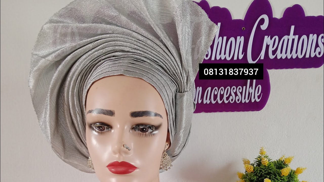 How to make Aso oke Round pleat.