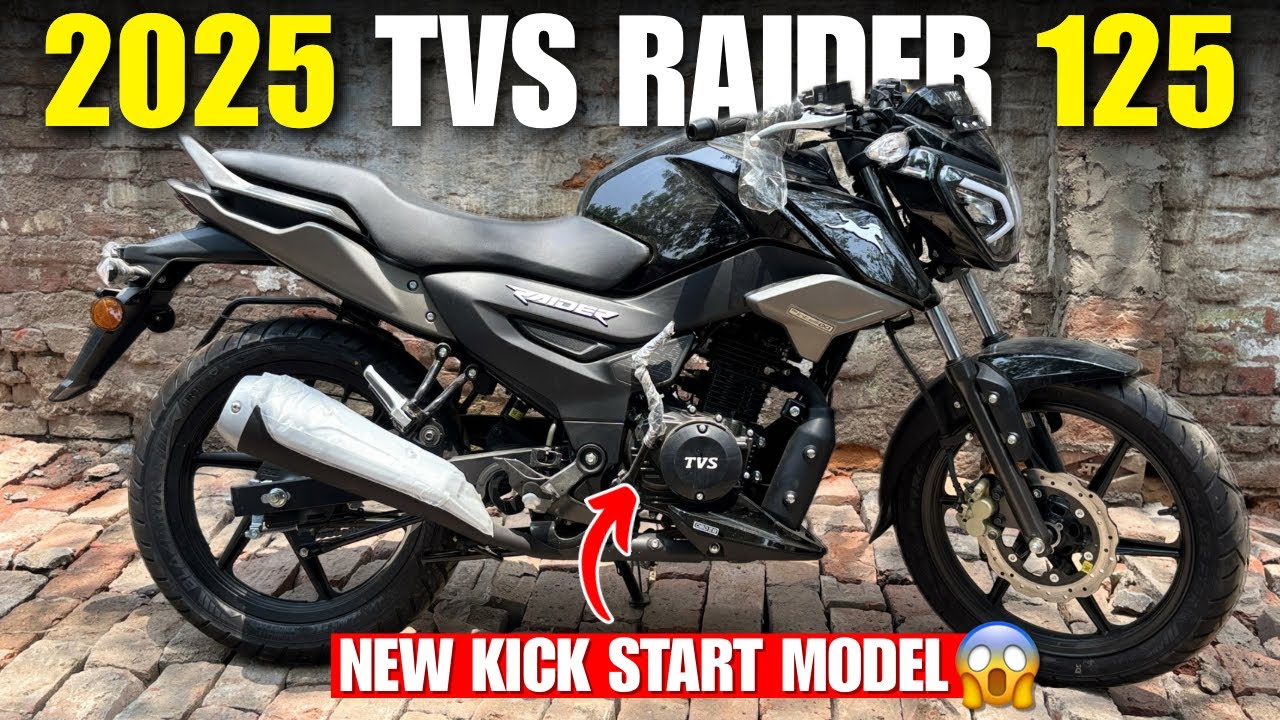 New Launch 🚀 TVS Raider 125 Kick Start 2025🥳| New Updates,Price & Mileage