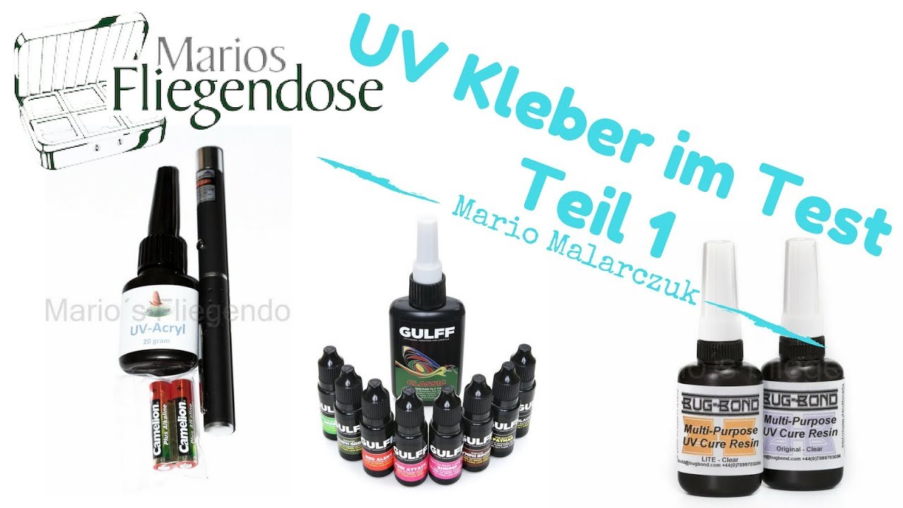Marios Fliegendose - UV Kleber im Test - Teil 1