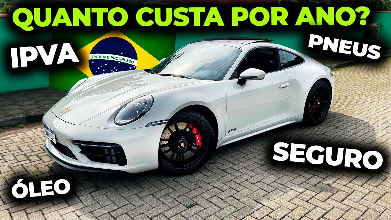 QUANTO CUSTA MANTER O PORSCHE 911 GTS 2024 POR ANO?  (IPVA, SEGURO E MAIS)