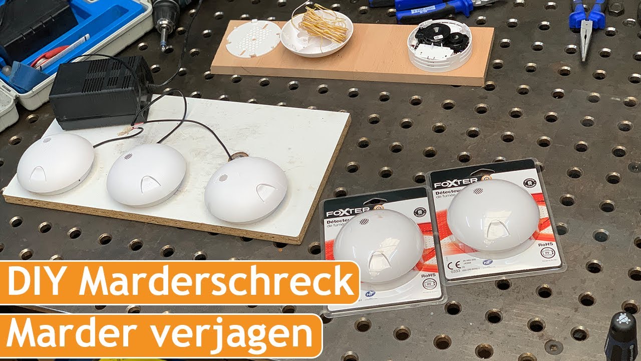 Marderschreck aus Feuermelder | DIY Marder vertreiben mit Ton, Marderabwehr