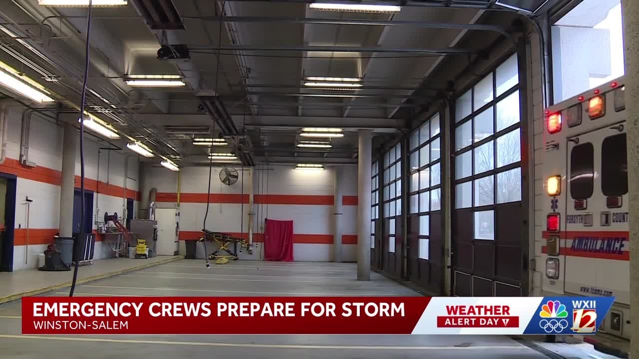 Emergency crews prepare to ensure residents of Forsyth County stay safe