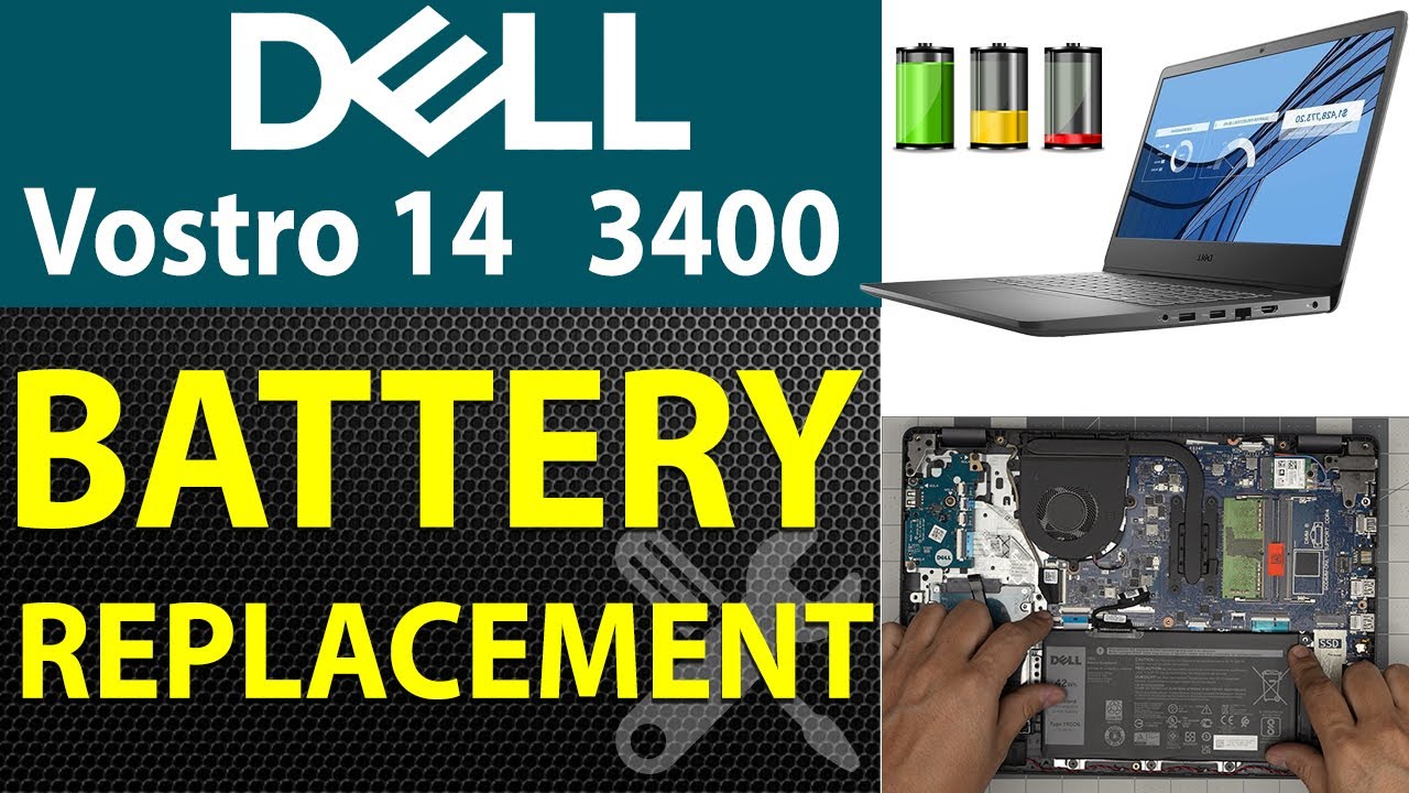 How to Replace the Battery on DELL Vostro 14 3000 Series Model 3400 | Step-by-Step Guide