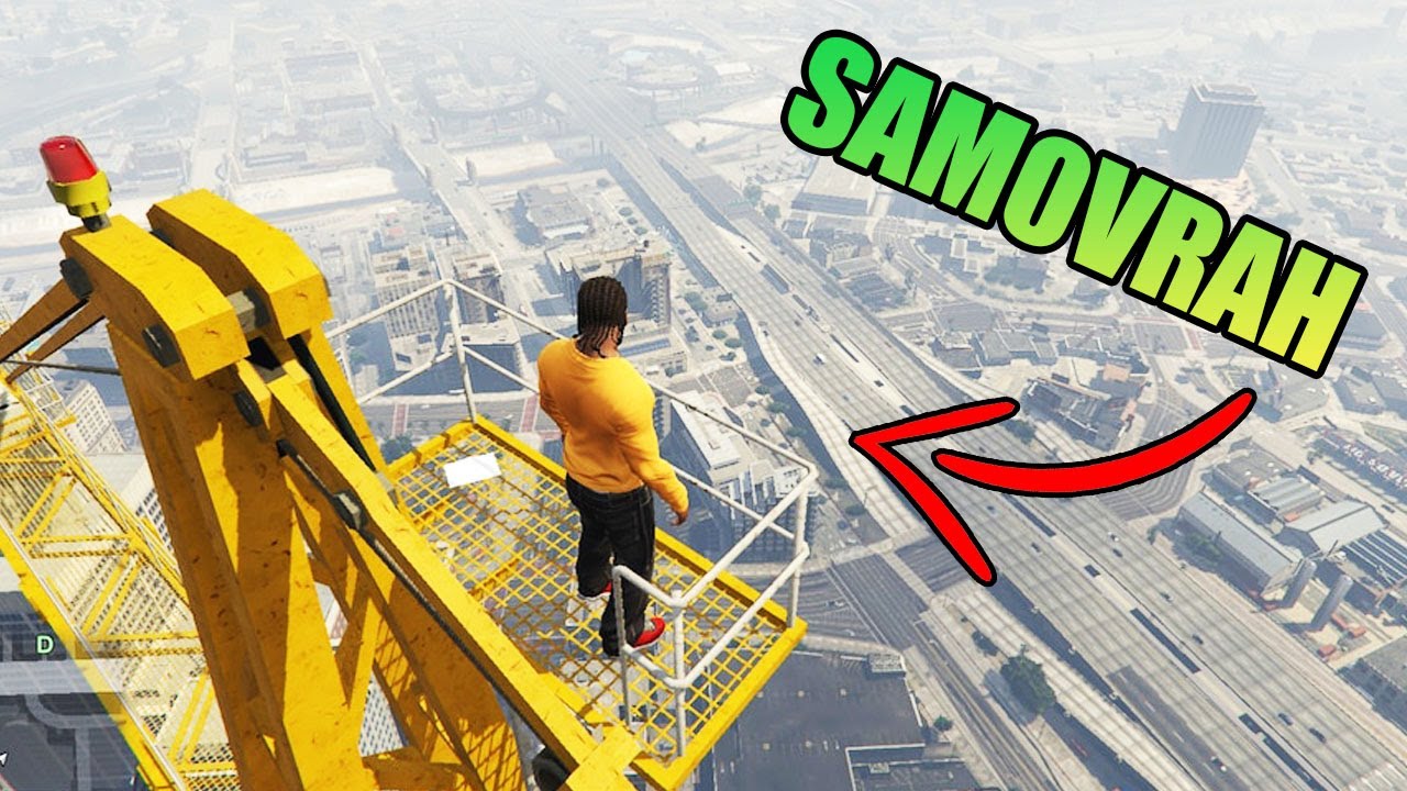 KVÔLI MNE SKOČIL zo ŽERIAVU! GTAV Roleplay funny moments #9