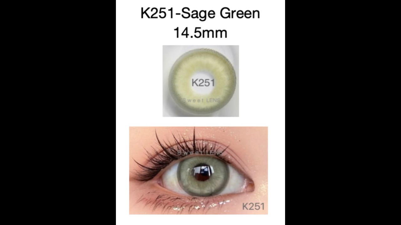 K251-Sage Green contact lens#softlens #beauty #coloredlenses #eyelenses #contactlenses #makeup