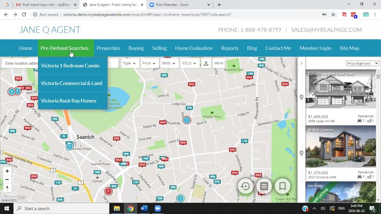 Adding Victoria Real Estate Board (VREB) Sold listings to your Realtor website