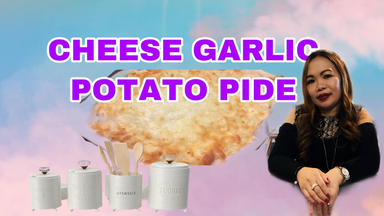 CHEESE GARLIC POTATO PIDE || SIMPLE RECIPE OF POTATO CHEESE GARLIC - EVA LOZANO