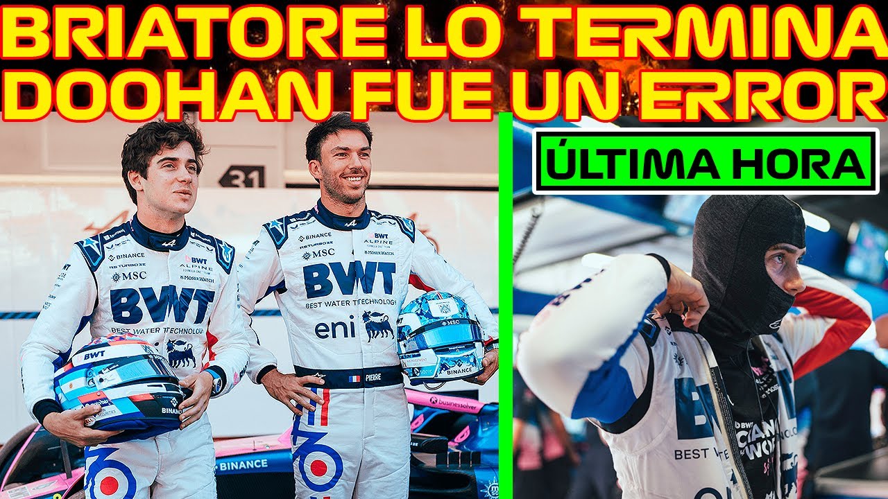 BRIATORE AFIRMA SU COMPROMISO CON COLAPINTO Y ALPINE F1, DOOHAN FUE UN ERROR Y LO CORREGÍ CON FRANCO