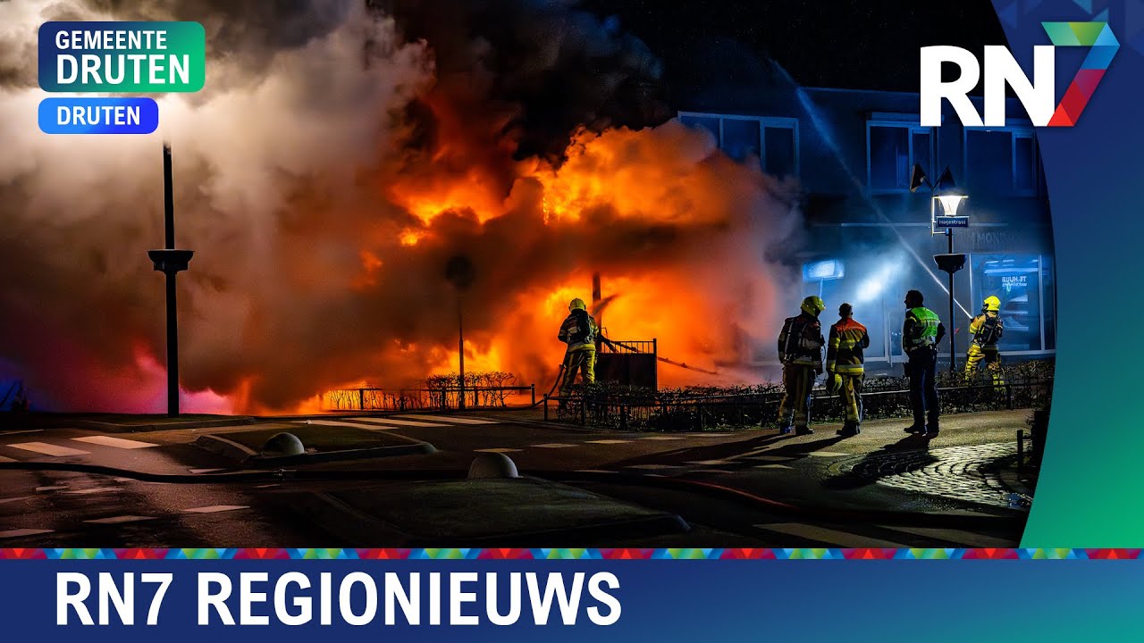 Zeer grote brand in schoenenwinkel Druten  ||  RN7 REGIONIEUWS