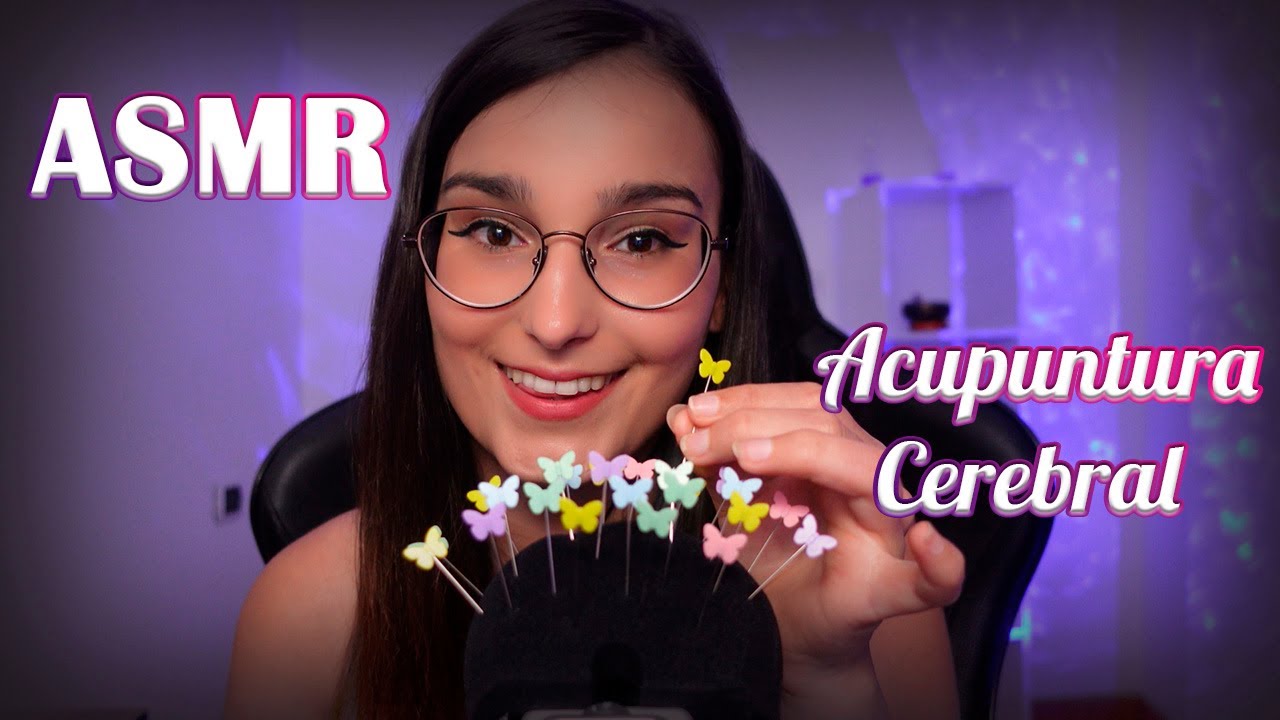 ASMR ACUPUNTURA CEREBRAL PARA DORMIR PROFUNDAMENTE
