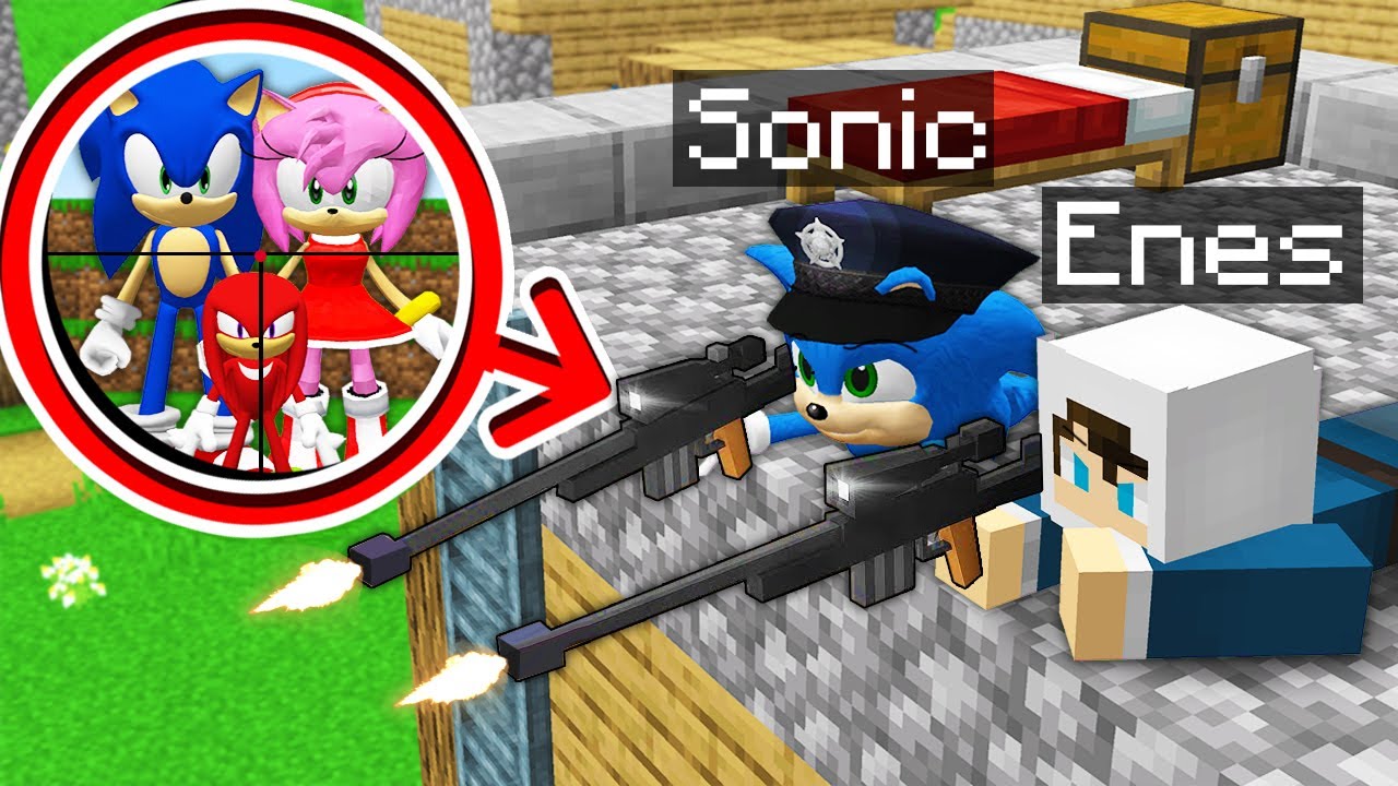 ENES VE BEBEK SONİC POLİS OLUP HIRSIZ AİLEYİ YAKALADI! 😱 Minecraft