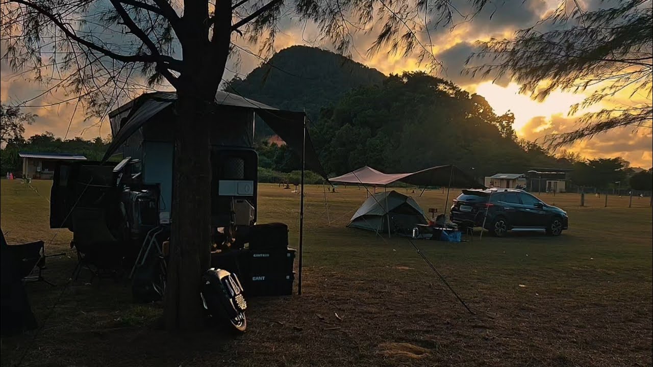 beach side campsite like heaven feel like oversea |pulau mawar campsite |back to the natural 像天堂海边营地