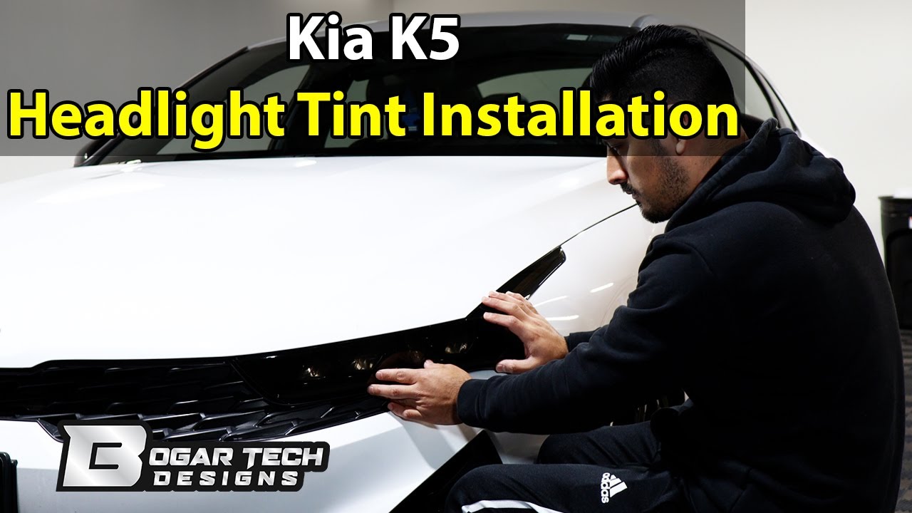 Kia K5 2021-2024 Headlight Tint Installation