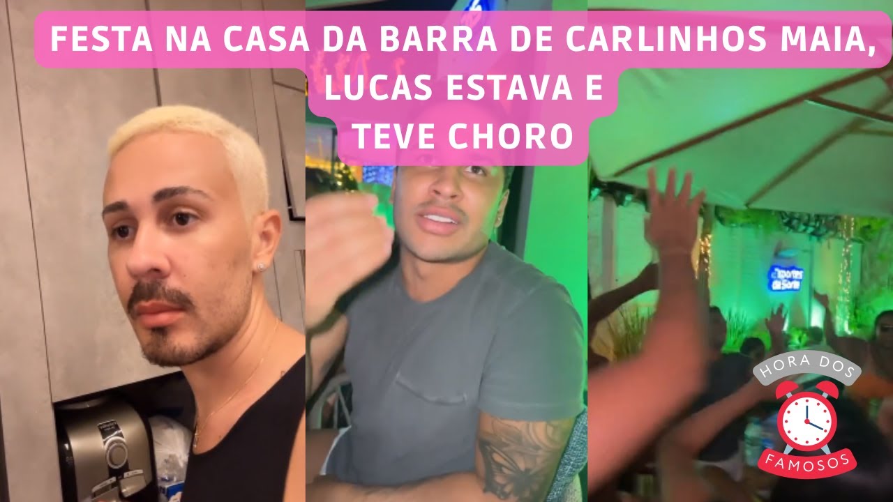 FESTA NA CASA DA BARRA DE CARLINHOS MAIA - 1º DIA: LUCAS TAVA, TEVE BRINCADEIRAS, TEVE CHORO - 21/12