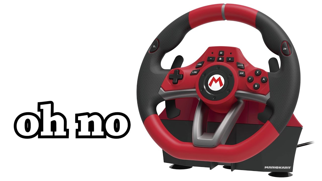Mario Kart with a Real Steering Wheel is Dangerous
