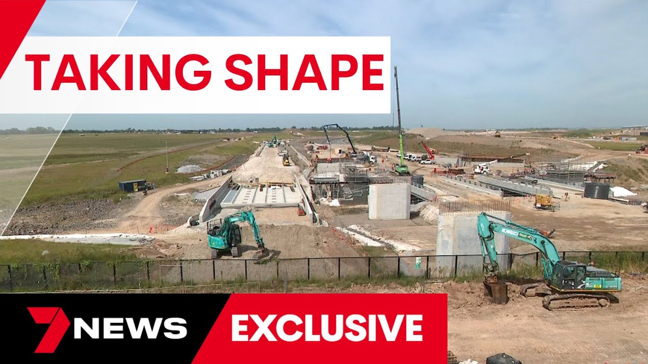 Terminal building taking shape around Sydney&rsquo;s new airport | 7 News Australia