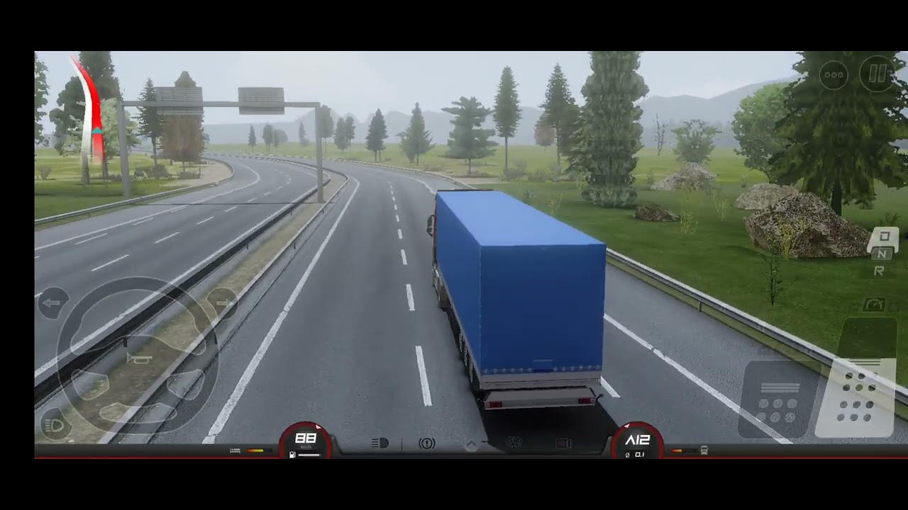 On the way autoparts delivery truck going to zurich via boot 