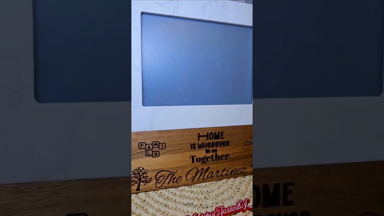 Marble Picture Frame engraved DIY 