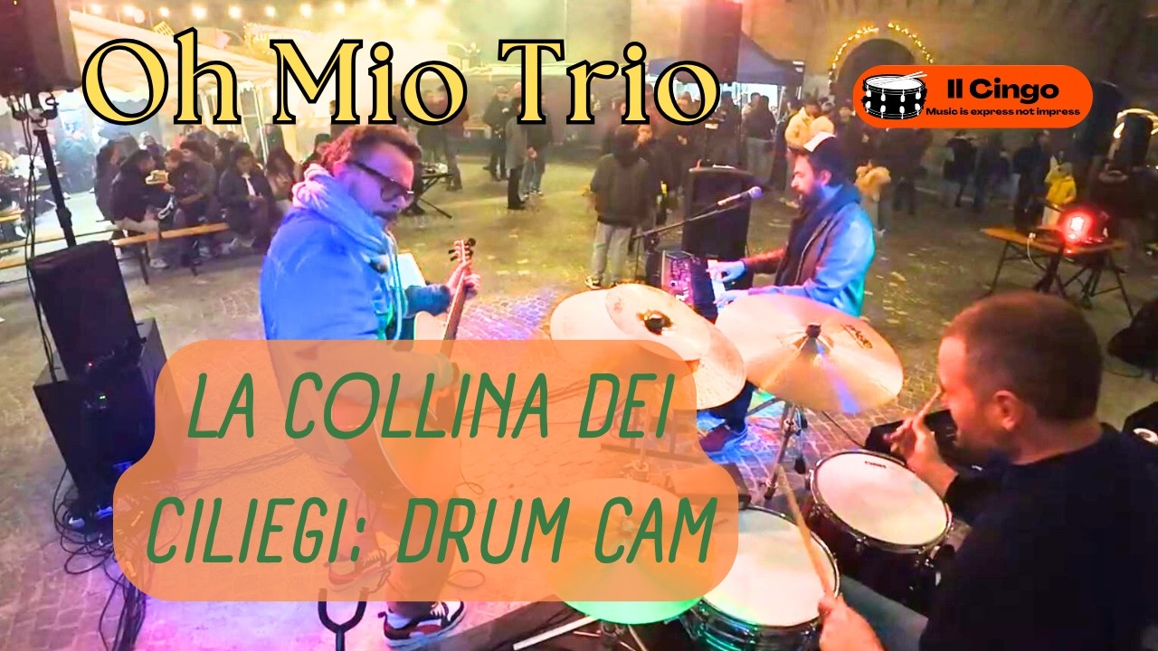La collina dei ciliegi (Battisti) – Oh Mio Trio live | San Martino Petriolo – DRUM CAM POV 🥁