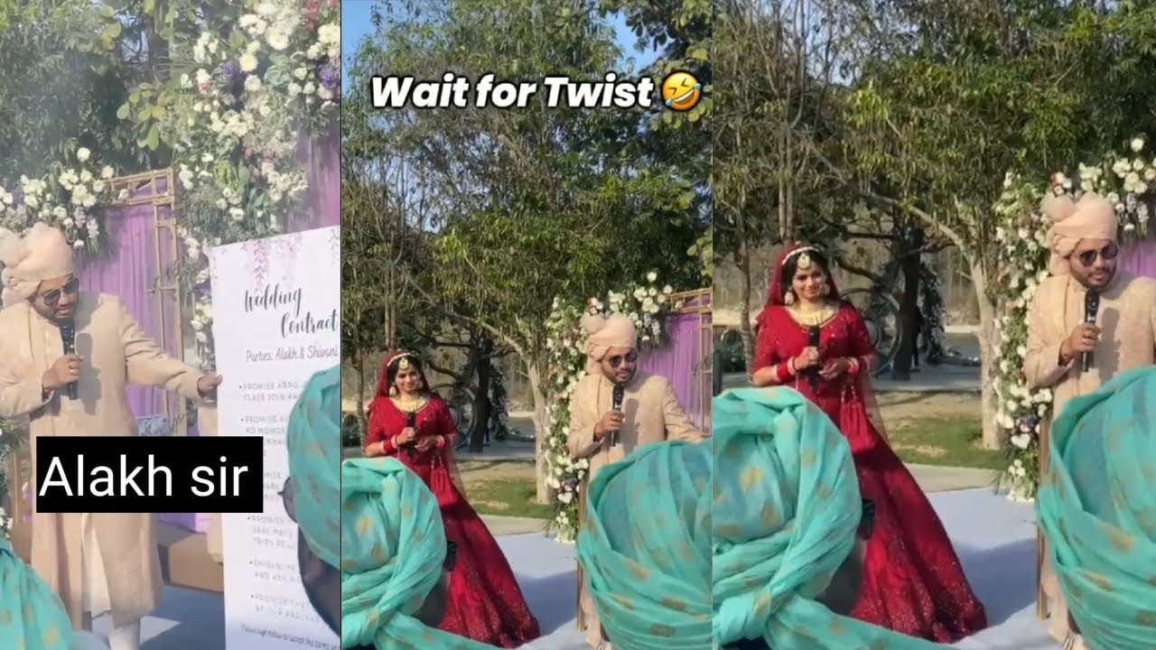 Alakh sir and Shivani Mam marriage video ❣️❣️😍 #physicswallah #alakhpandey  #pwians