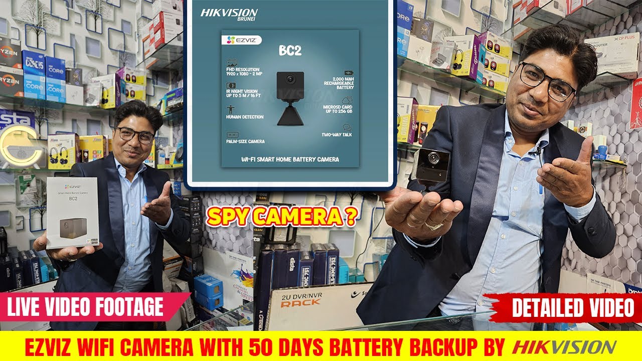Ezviz Smart Wifi Camera with 50 Days Battery Backup | No Electricity Required | tech2tech | ExIndia