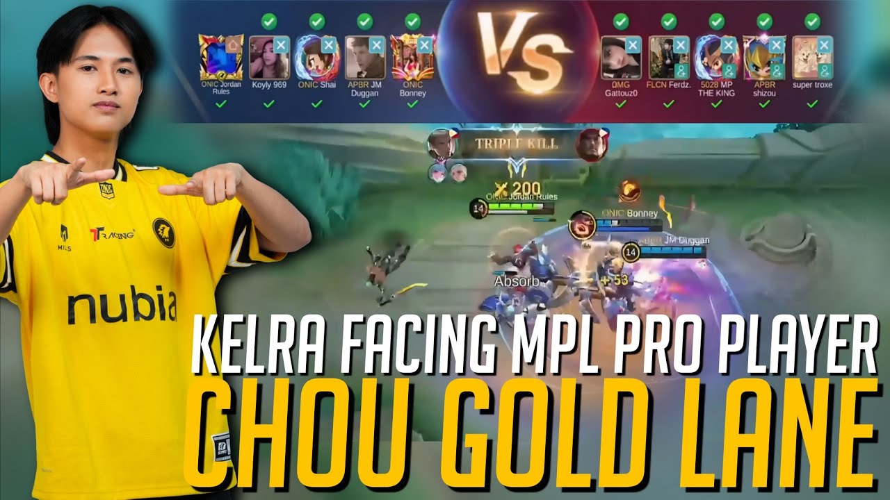 KELRA'S CHOU IN GOLD LANE! FACING MPL PRO PLAYERS IN TOURNAMENT LOBBY!