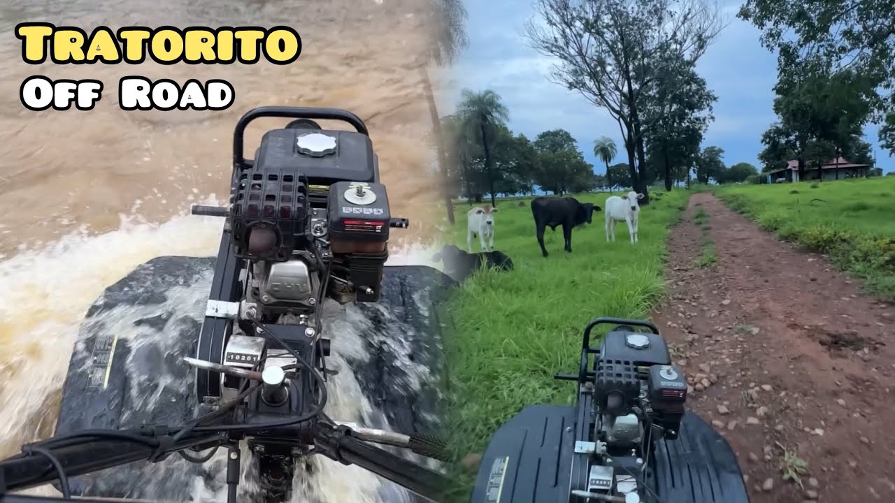 Motocultivador Toyama com carretinha Subindo até Morro!👆
