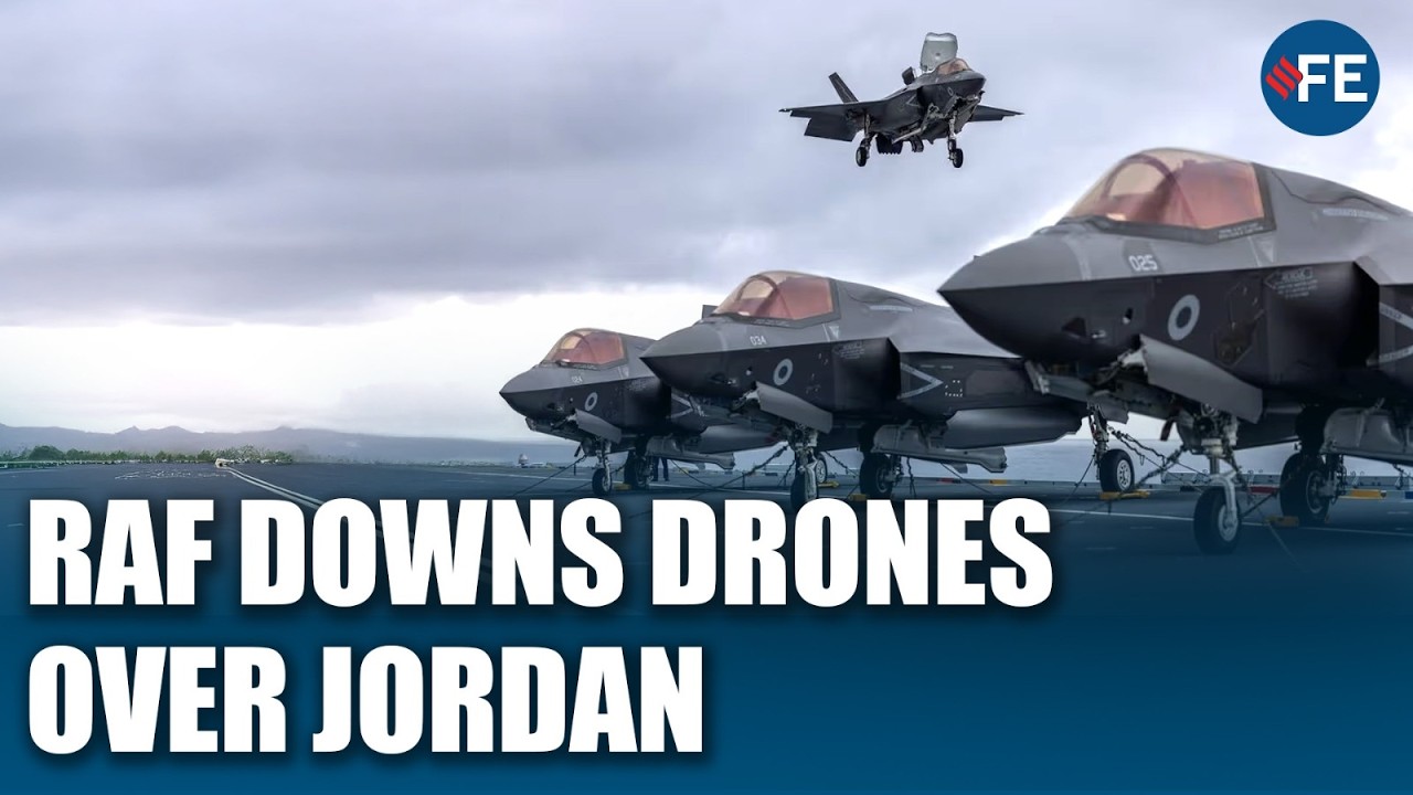 RAF F-35 Jets SHOOT DOWN Drones Over Jordan In First Operational Kill