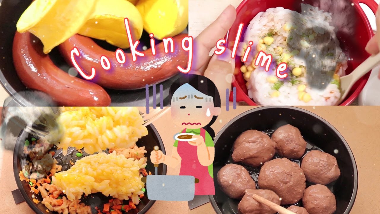 4品の美味しそうなクッキングスライム♪