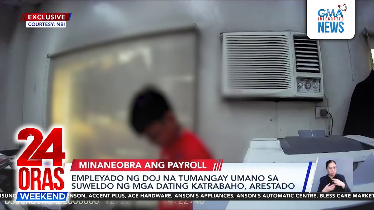 Empleyado ng DOJ na tumangay umano sa suweldo ng mga dating katrabaho, arestado | 24 Oras Weekend