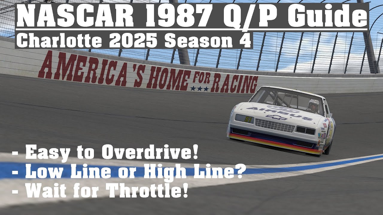 NASCAR 1987 at Charlotte '25 Qualify/Practice Guide - iRacing