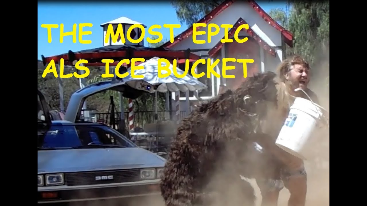 EPIC ALS Ice bucket challenge FAIL Delorean Bigfoot and Santas village