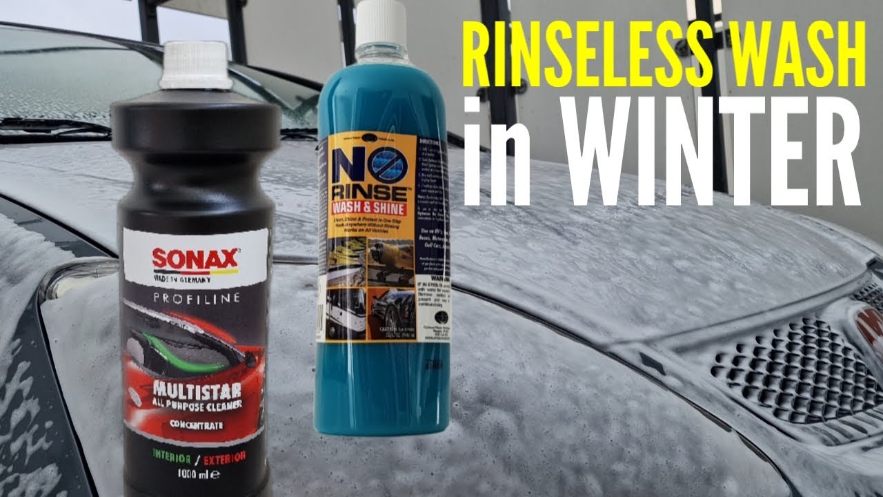 APC Rinse Pre-Wash 2025 with Sonax & Optimum No Rinse (ONR) Rinseless Car Wash in Winter