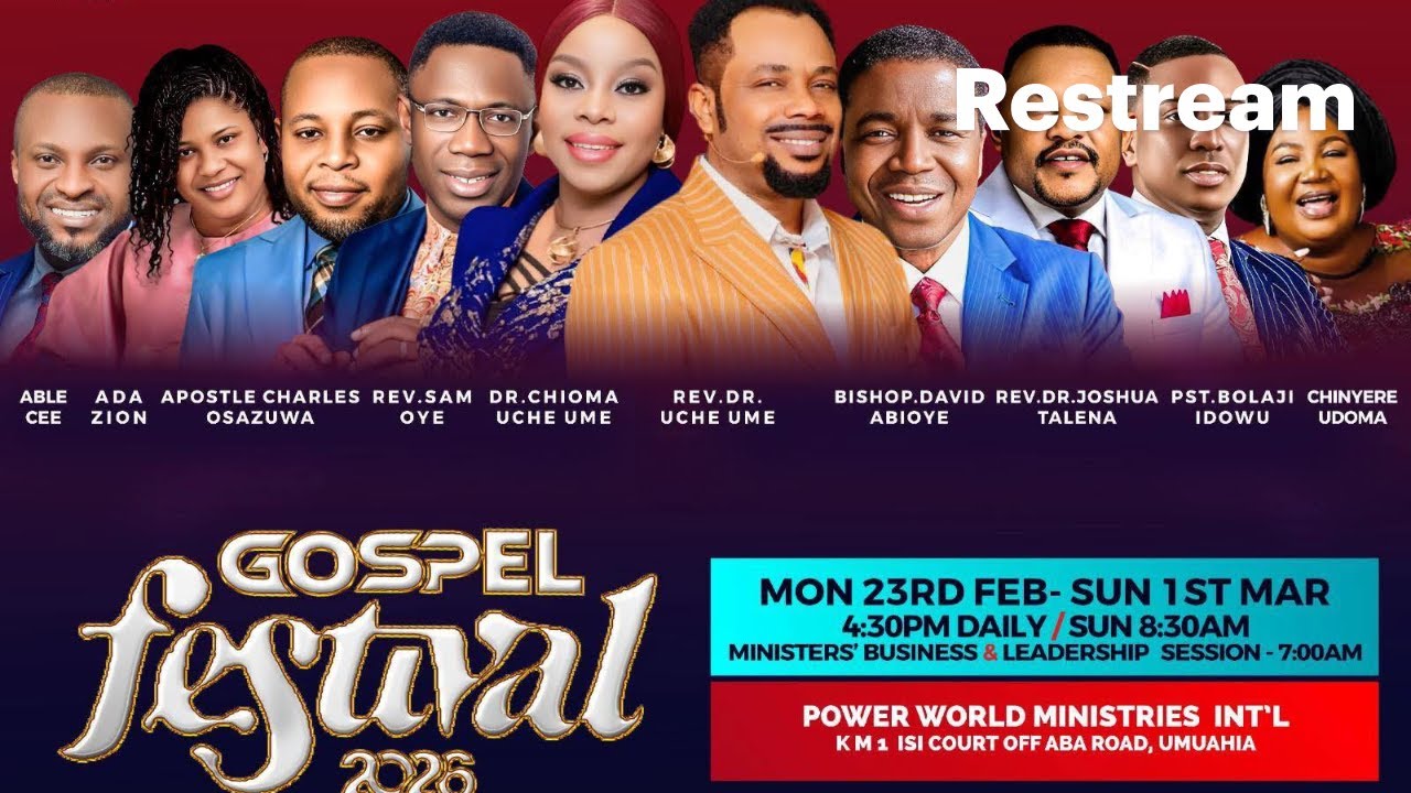 GOSPEL FESTIVAL DAY 6 MORNING  || SAT. 28th. Feb. 2026 with Rev Dr Uche Ume and Pst, Bolaji Idowu.