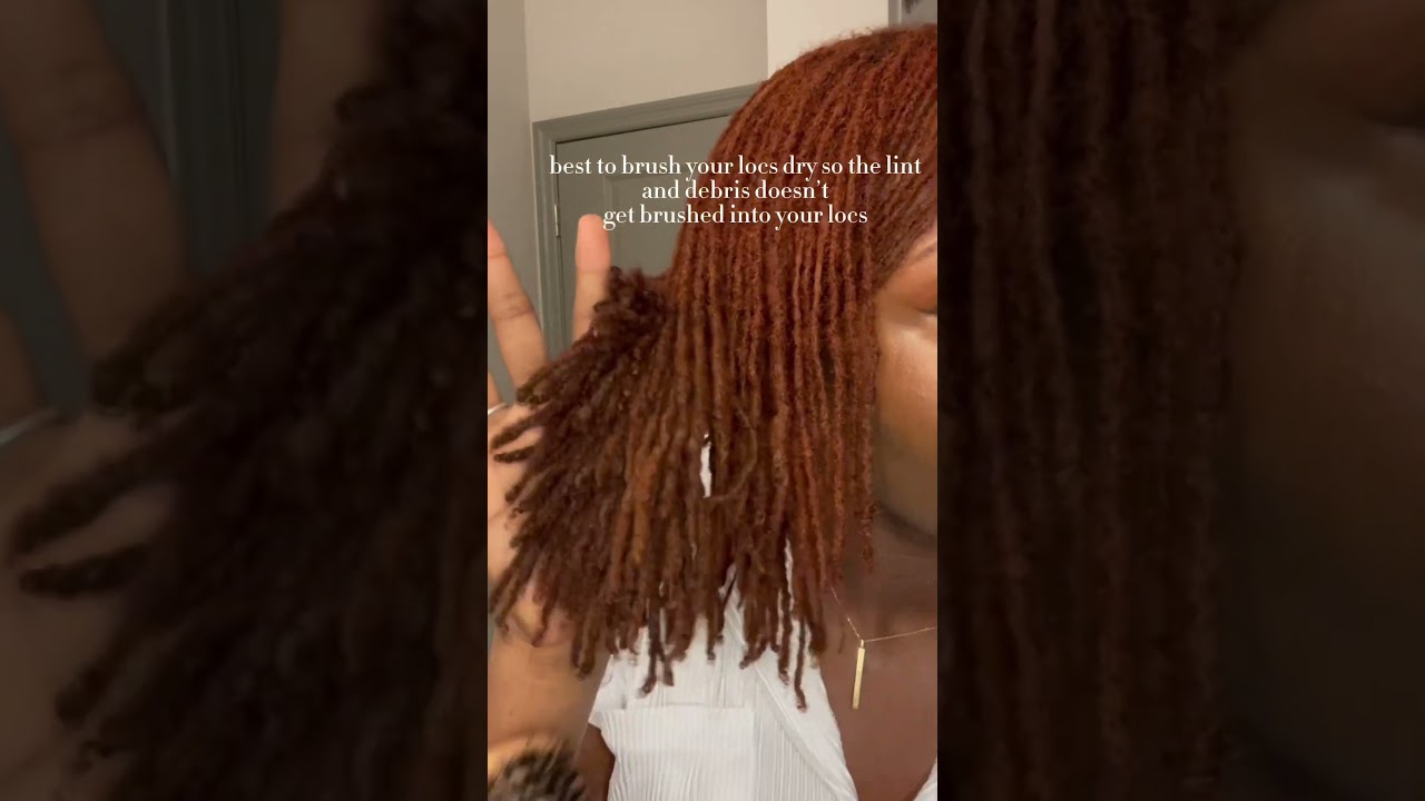 BEST WAY TO BRUSH YOUR LOCS #microlocs