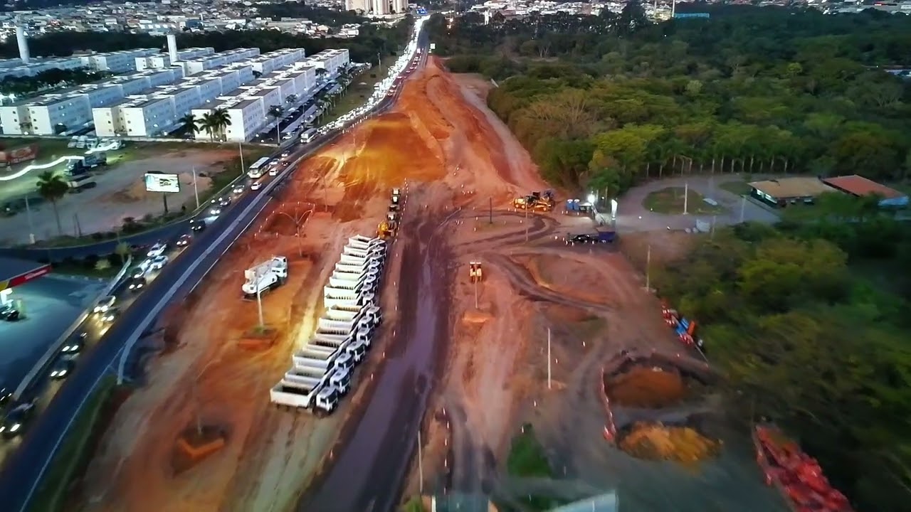 Obra viadutos Piracicaba
