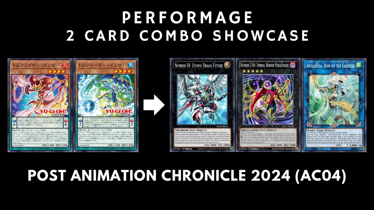 [Yugioh OCG] Performage 2 Card Combo Showcase | Post AC04 | Em (エンタメイジ)