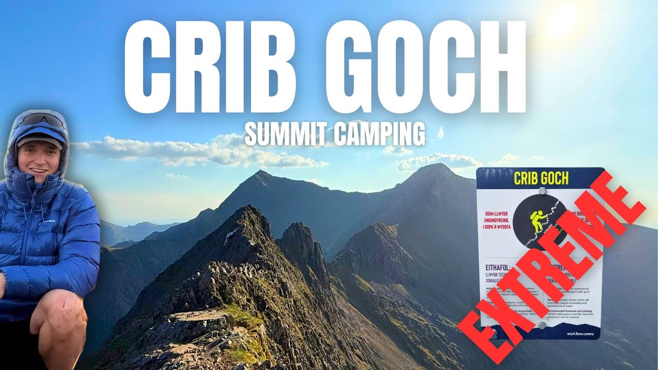 WILD CAMPING THE UK'S MOST NOTORIOUS RIDGE ⚠️ (Crib Goch - Carn Ugain 1065m)