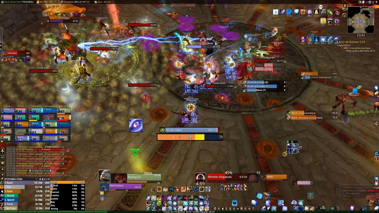 Primordius 25 HM vs Pendragon - Throne of Thunder [MOP Classic]  Hunter PoV