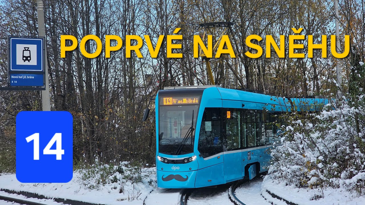 Ostravské tramvaje: linka č. 14 (Nová huť již. brána - Přívoz, Hlučínská a zpět)