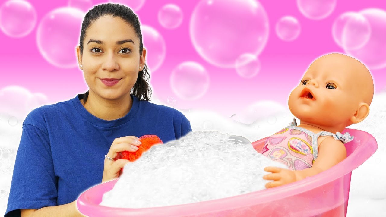 Lustige Schule mit Baby Born und Peppa Wutz | Vor dem Schlafen.