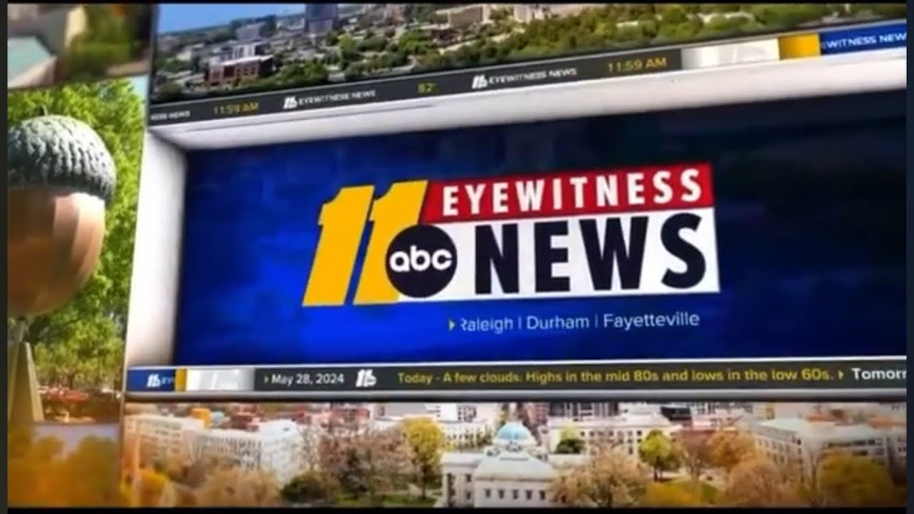ABC 11 Eyewitness News at Noon open - Interrupted by a fire alarm - 5/28/2024