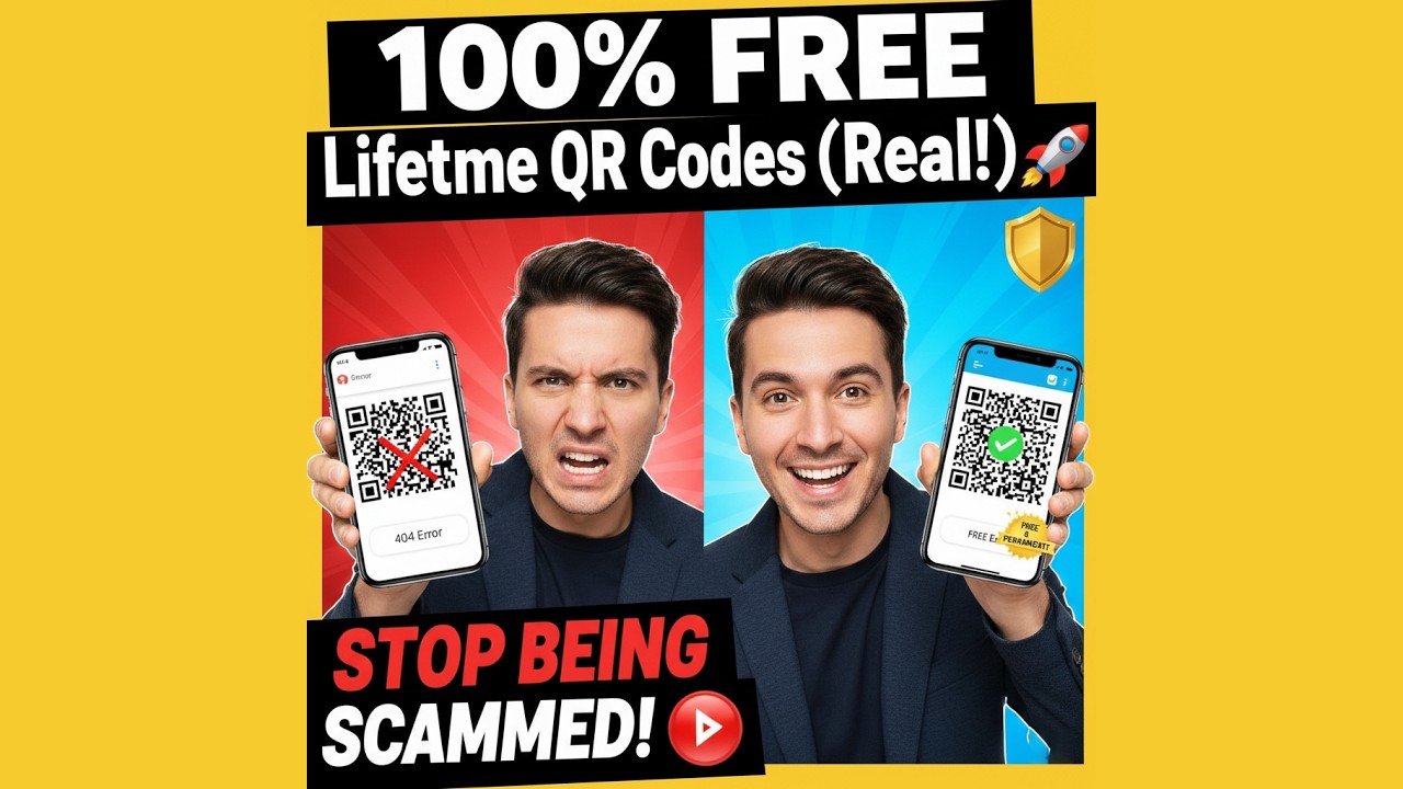Stop Being Scammed! 🛑 Create 100% FREE Lifetime QR Codes Real & Permanent