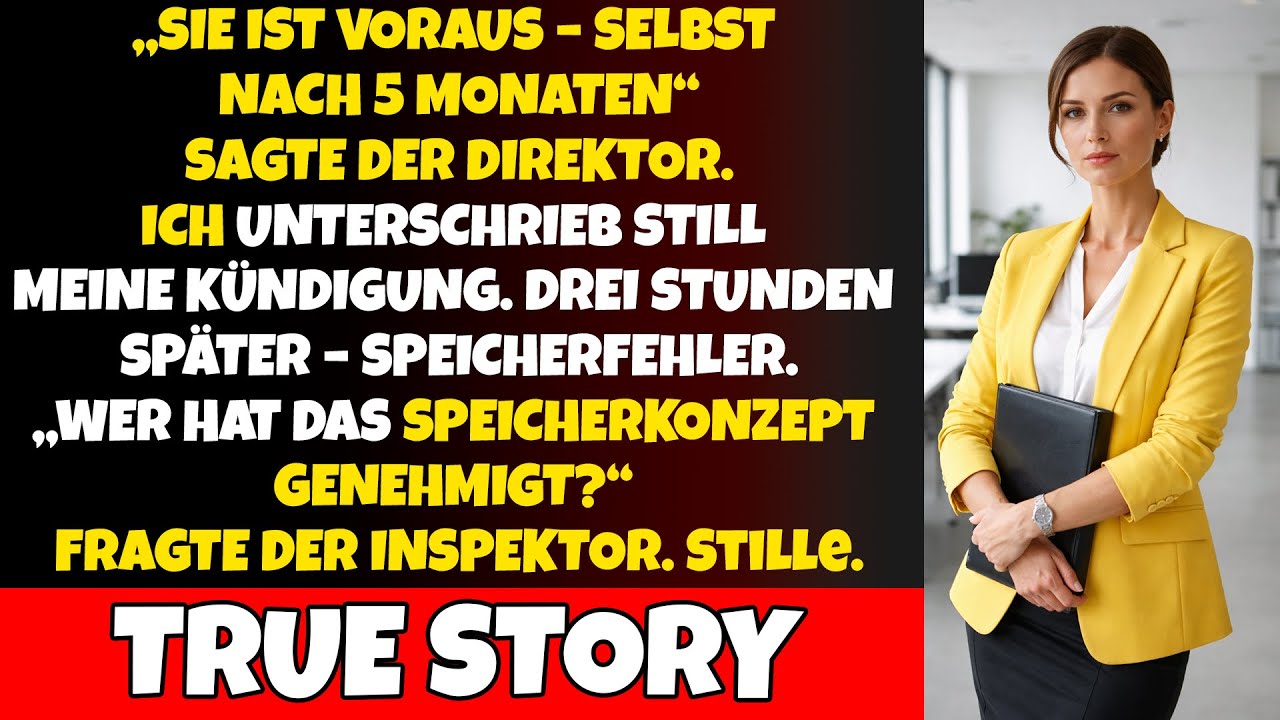 Selbst gekündigt – drei Stunden später fiel der Speicher. Dann kam der Inspektor