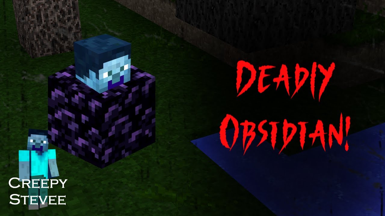 If an obsidian block appears with your head on it, Delete Minecraft! Minecraft Creepypasta