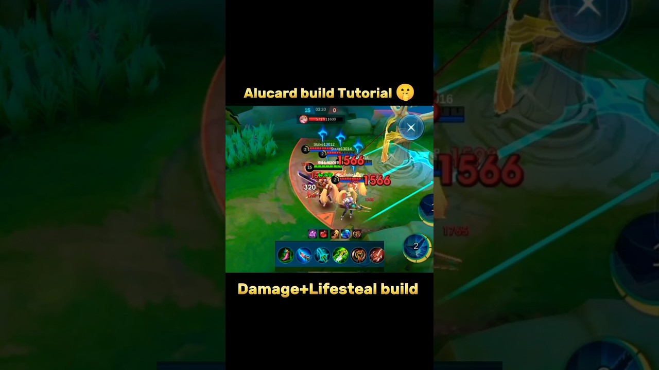 Alucard Damage+Lifesteal build Tutorial Mobile legends #ml2b #alucard #tutorial #mlbb #shorts