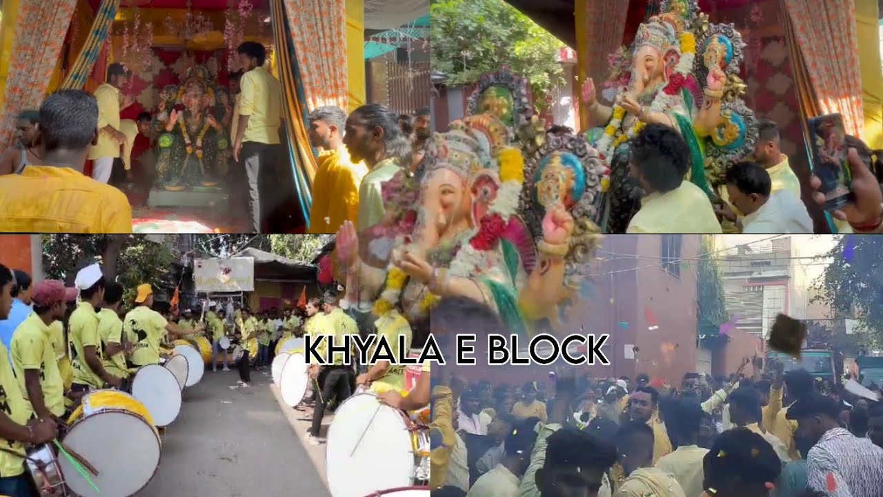 KHYALA E BLOCK🙏 GANESH CHATURTHI 🙏VISARJAN 2023🙏 GANPATI BOYS GROUP 🙏KHYALA ( 29.9.2023 )