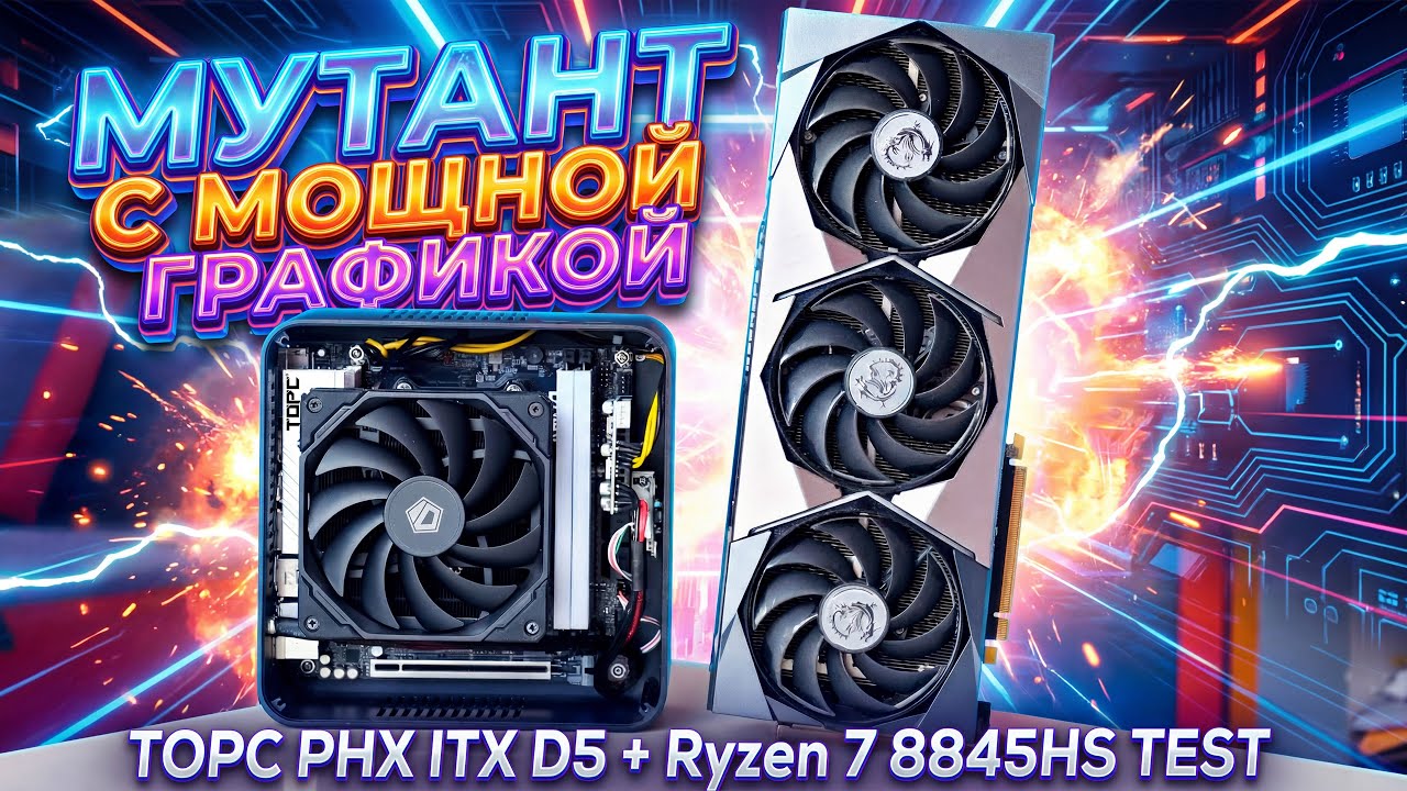 Игры без видеокарты в 2026? 🔥МУТАНТ Ryzen 7 8845HS + Radeon 780M творит чудеса! 🔥